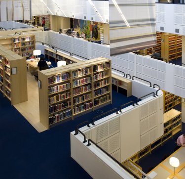 Picture of the reading room in the KB.