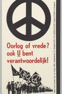 Een poster van de vredesbeweging.