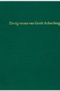 Dertig verzen, omslag van boek