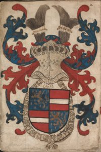 Wapen uit het Wapenboek Nassau-Vianden