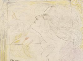 Vrouwenportret van Jan Toorop