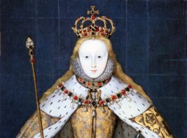 Portret van de Engelse koningin Elizabeth I