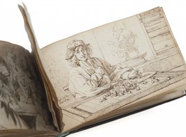 Detail van Heyblocqs vriendenboek