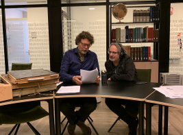 Huib en Paul maken opnames
