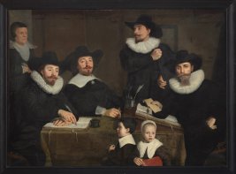 Schilderij De regenten van het Walenweeshuis.