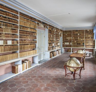 Interieur van Leufstabruk, Zweden. Een van de buitenlandse bibliotheken met veel Nederlands drukwerk dat is toegevoegd aan de STCN.