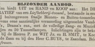 Een oude krantadvertentie met de titel 'Bijzonder Aanbod'.