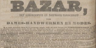 Advertentie voor De Bazar