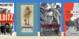 Omslagen van 4 boeken over de Tweede Wereldoorlog.