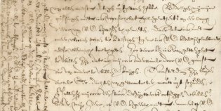 Originele handgeschreven brief van Constantijn Huygens