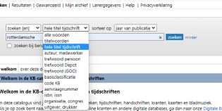 Zoeken naar kranten in de catalogus