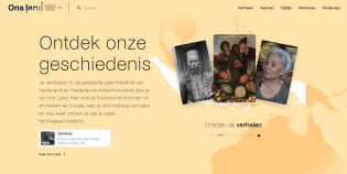 De homepage van onsland.nl