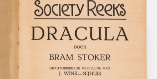 De titelpagina van Dracula door Bram Stoker