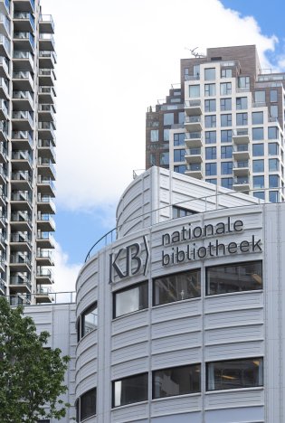 KB-gebouw met logo