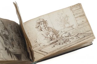Detail van Heyblocqs vriendenboek