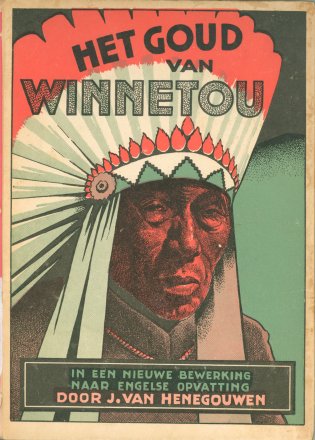 Omslag boek Karl May met Winnetou, afkomstig uit de Oosterbaancollectie.