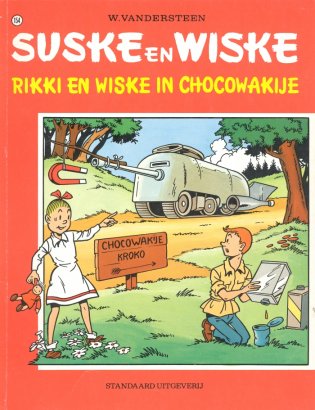 Vooromslag van 'Rikki en Wiske in Chocowakije'