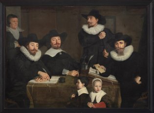 Schilderij De regenten van het Walenweeshuis. 