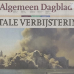 De voorpagina van het Algemeen Dagblad op 12 september 2001
