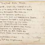 Detail van Heyblocqs vriendenboek
