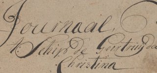 Voorblad scheepsjournaal