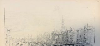 Tekening van Amsterdam.