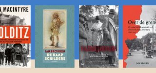 Omslagen van 4 boeken over de Tweede Wereldoorlog.