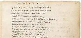 Detail van Heyblocqs vriendenboek