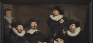 Schilderij De regenten van het Walenweeshuis. 
