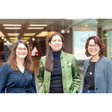 Sarah D'Huys, Louise Rahardjo en Suzette de Raadt voor de KB