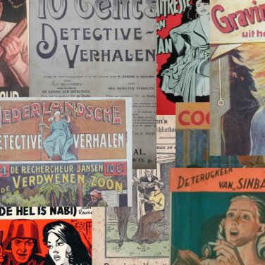 Een compilatie met kaften van pulpboeken
